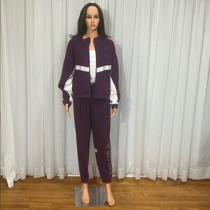 Puma Purple and White Tracksuit